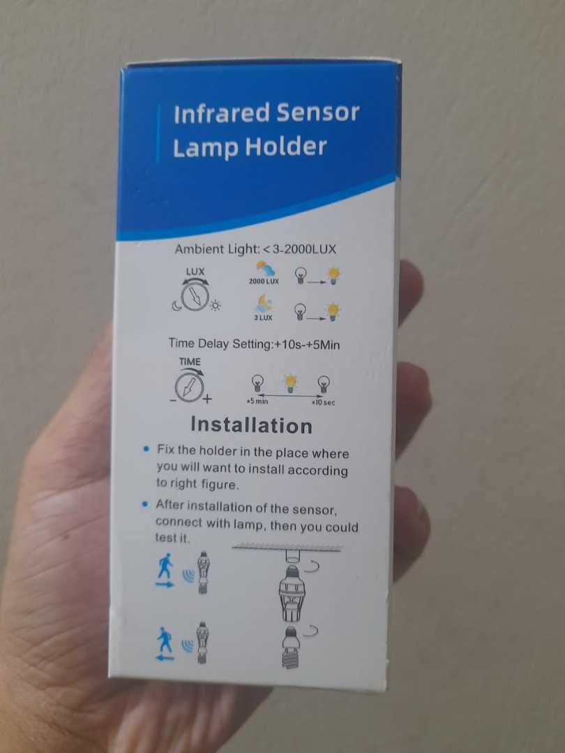 B22,to,E27,Plug,360,Degree,PIR,Motion,Sensor,Motion,Detection,Sensor,Light,Bulb,Socket,Base,Holder