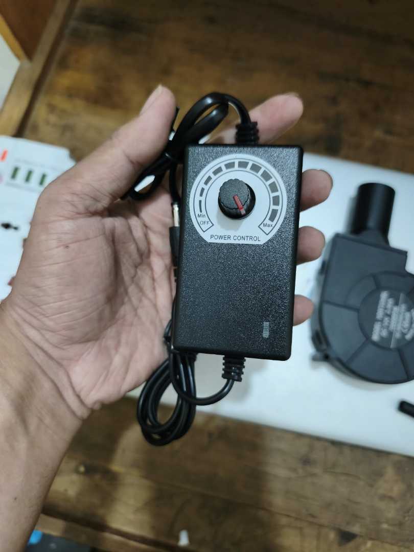 12V,2.94A,High-Speed,Brushless,DC,Blower,Fan,with,Variable,Speed,Controller,Adapter