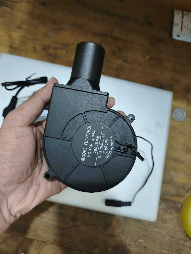12V,2.94A,High-Speed,Brushless,DC,Blower,Fan,with,Variable,Speed,Controller,Adapter