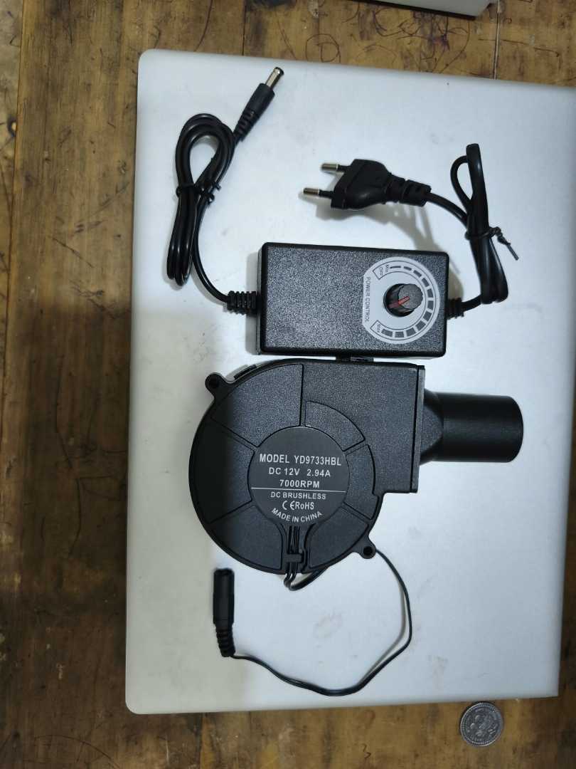 12V,2.94A,High-Speed,Brushless,DC,Blower,Fan,with,Variable,Speed,Controller,Adapter