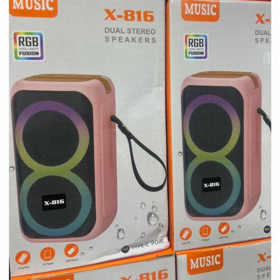X-816,Dual,Stereo,RGB,HiFi,Wireless,Bluetooth,Speaker
